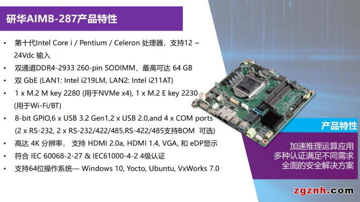 研華Mini-ITX AIMB-277287新品上市！搭載第10代Intel Core處理器 密集型AI加速推理運(yùn)算應(yīng)